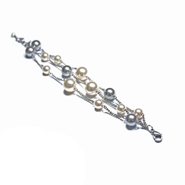 AR Hestia Base Libero Creme Pearl Bracelet Crystal From Swarovski 1